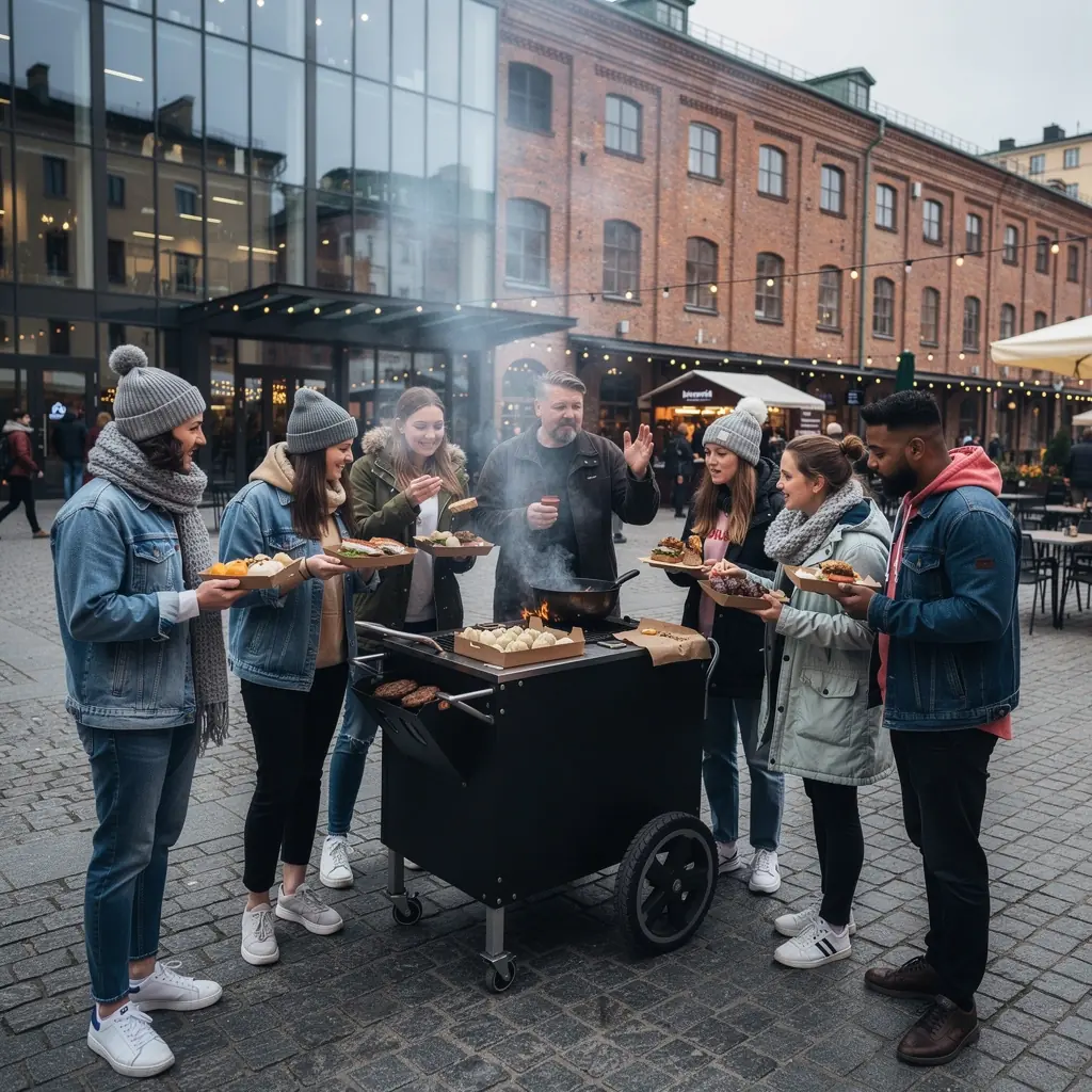 Tallinna vanalinna tänavad, kus jalutavad turistid ja kohalikud elanikud.